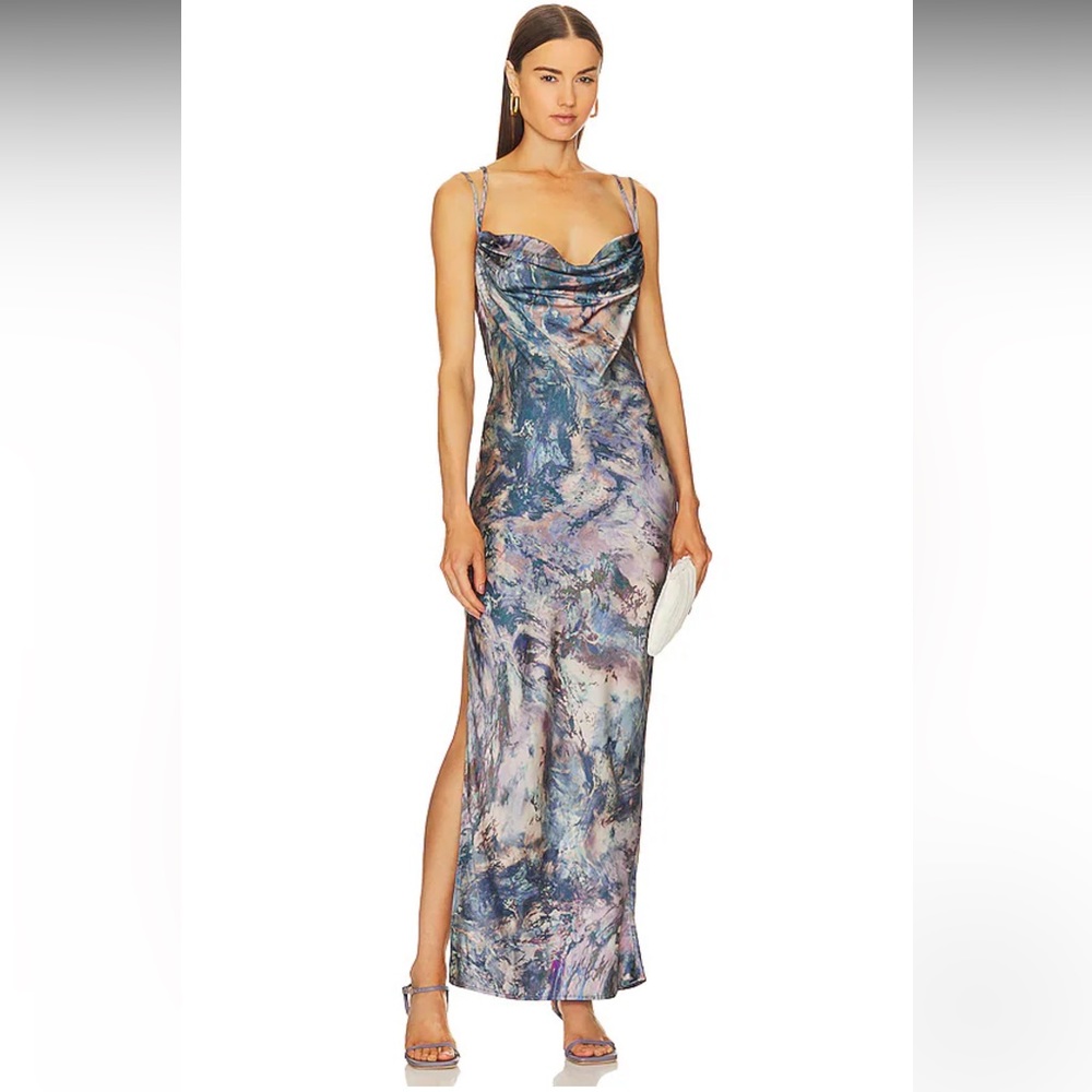 x REVOLVE Braxton Dress in Oil Abstract Print